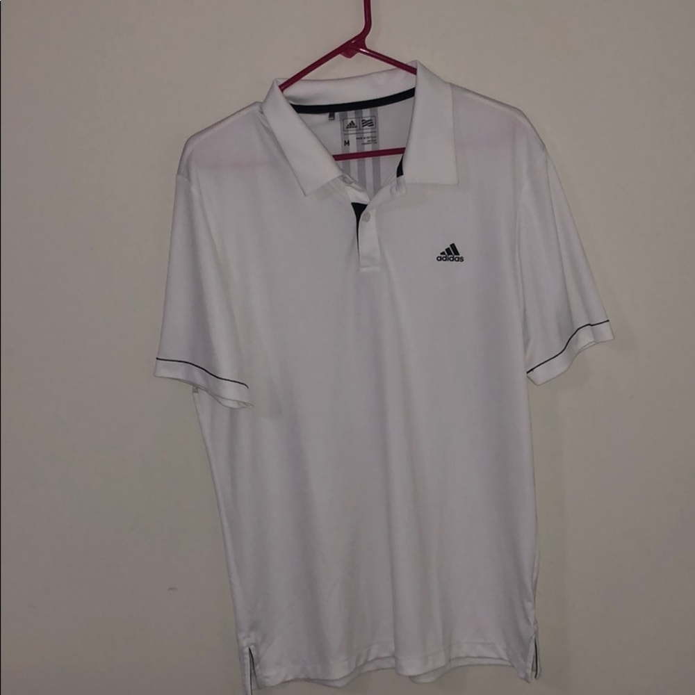 White adidas golf/tennis polo